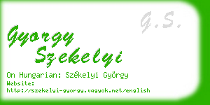 gyorgy szekelyi business card